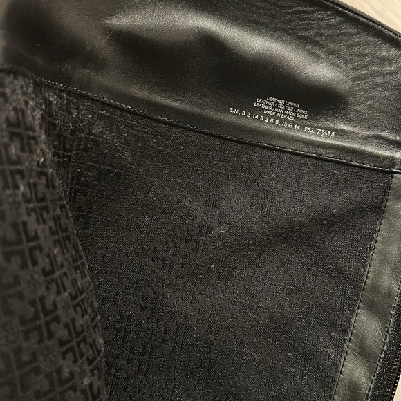 Tory Burch Claremont Quilted Vegan Leather Boot Size: 7.5 w/Gold Metal Details - Picture 13 of 13